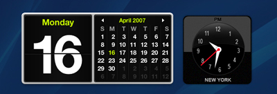 Creating the Dashboard Clock Tutorial: Final Result (Click to enlarge)