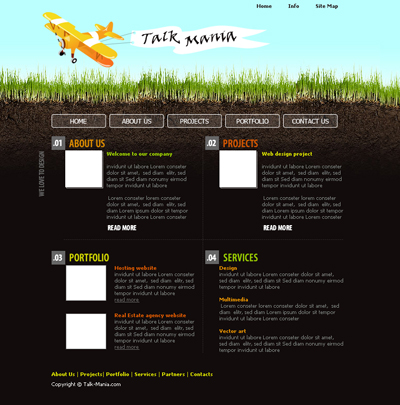 Design Studio Layout - Wordpress Layout Tutorial: Final Result (Click to enlarge)