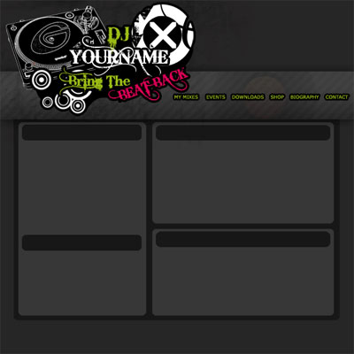 Funky/Grungy Dj/Music Layout Tutorial: Final Result (Click to enlarge)