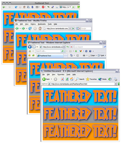 Feathered Transparency With Photoshop and Dreamweaver Tutorial: Final Result