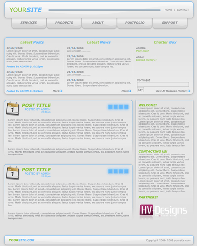 Wii Inspired Layout Tutorial: Final Result (Click to enlarge)