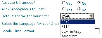 Change Default Theme