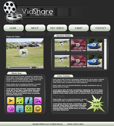 Video Sharing Layout