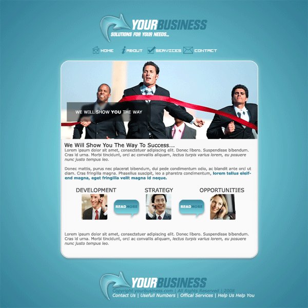 Business Layout Tutorial: Final Result