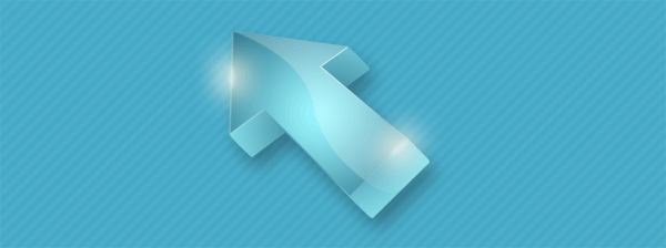 3D Glossy Arrows Tutorial: Final Result