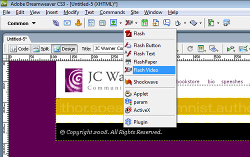 Dreamweaver: Give Your Site a Little Flash with CS3 image 6