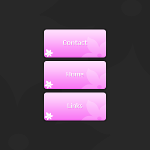 Creating Website Buttons Tutorial: Final Result