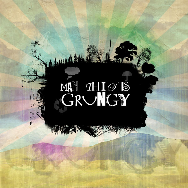 Design a Grungy Floating Island Tutorial: Final Result