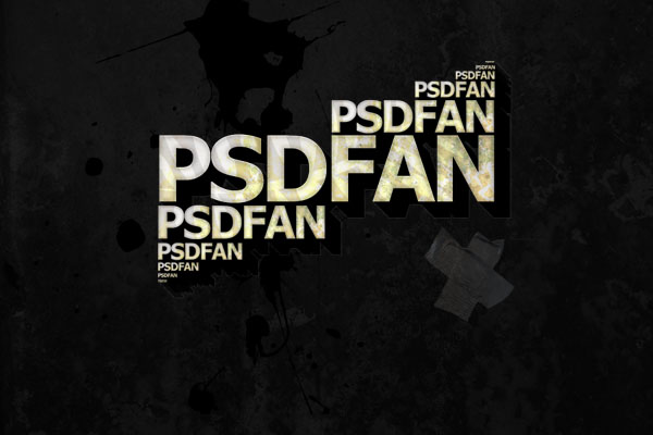 Awesome Grunge Text Effect Tutorial: Final Result (Click to enlarge)