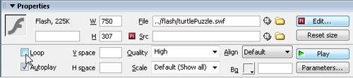 Adding Flash Files to a Webpage in Dreamweaver image 10