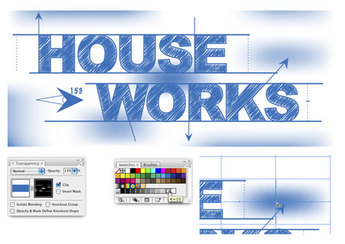 Blueprint-Style Text image 11