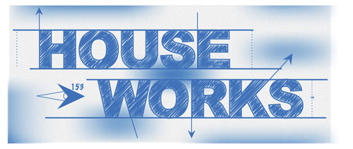 Blueprint-Style Text Tutorial: Final Result