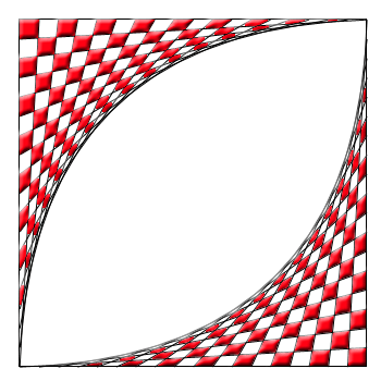Geometric Curved Checkerboard Tutorial: Final Result