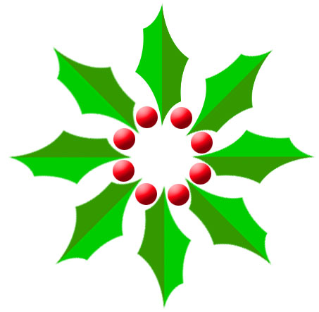Christmas Holly Wreath Tutorial: Final Result