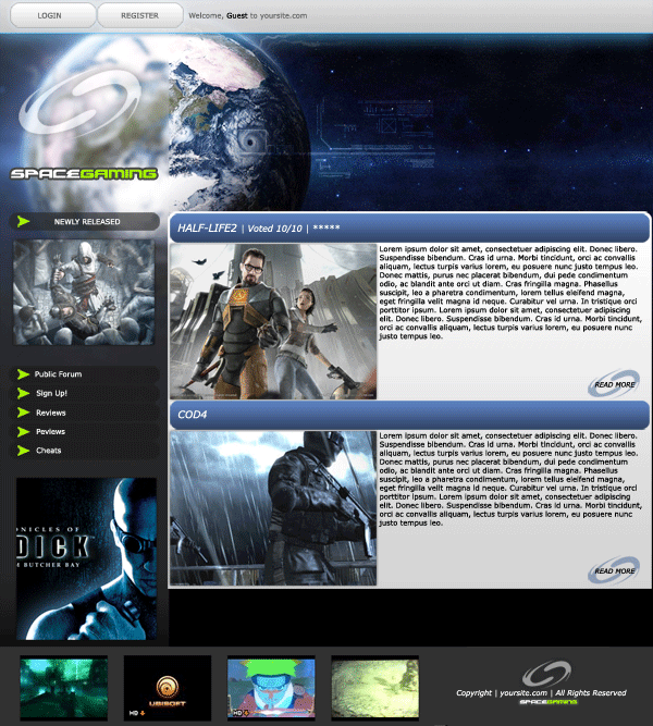 Gaming Layout #2 Tutorial: Final Result