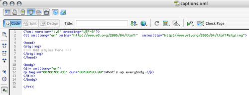 Closed-Captioned Video in Flash CS3 image 2