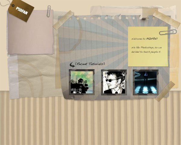 Design a Unique Grungy Website Layout image 15