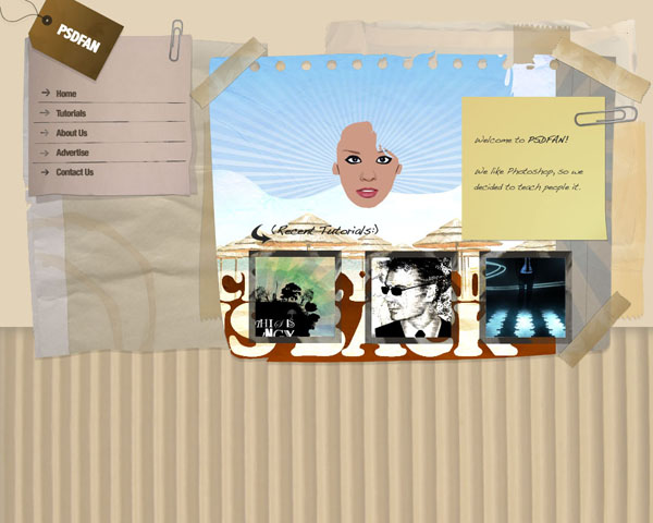 Design a Unique Grungy Website Layout image 19