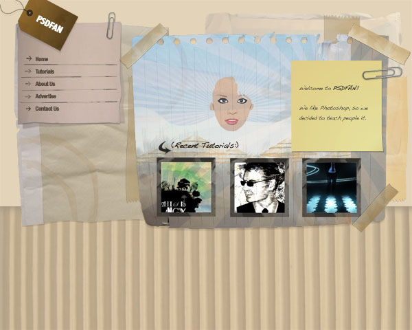 Design a Unique Grungy Website Layout image 20