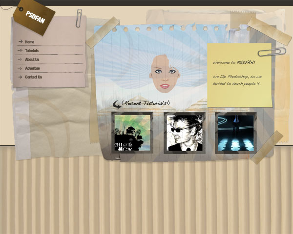 Design a Unique Grungy Website Layout image 21