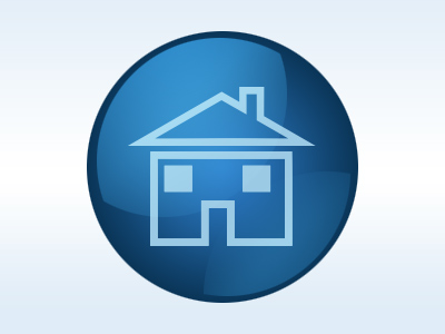 Create a Glossy Home Icon image 16
