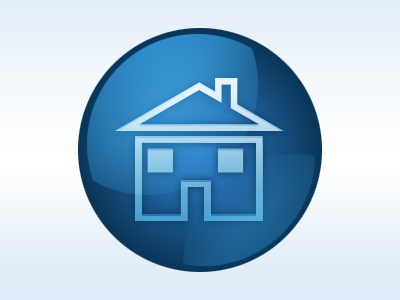Create a Glossy Home Icon image 17