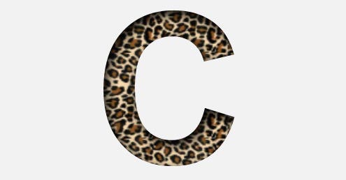 Animal Skin Text Tutorial: Final Result