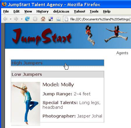 Creating Collapsible Panels with Spry in Dreamweaver image 8