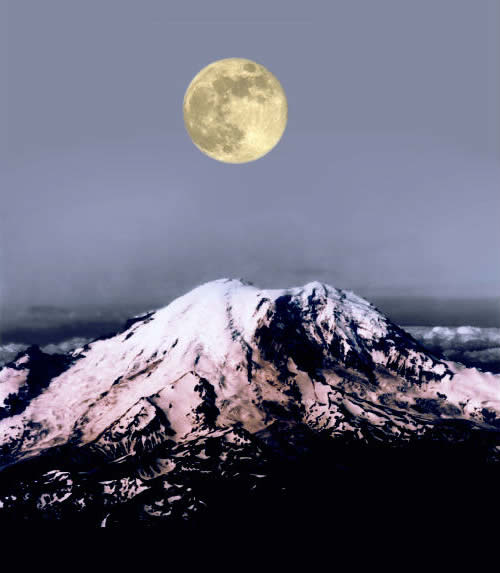 The Mountain Under The Full Moon image 24