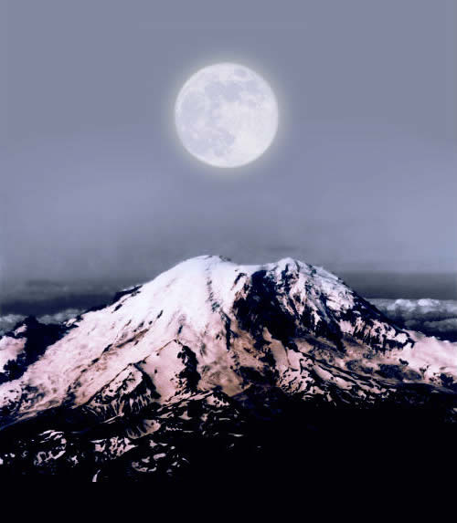 The Mountain Under The Full Moon image 27