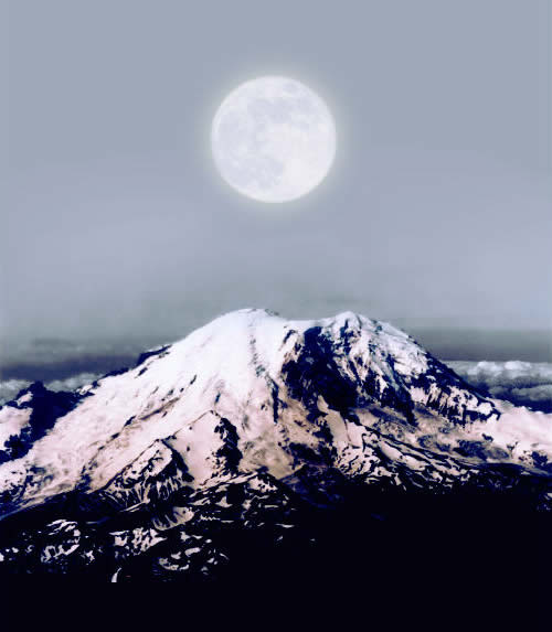 The Mountain Under The Full Moon image 28