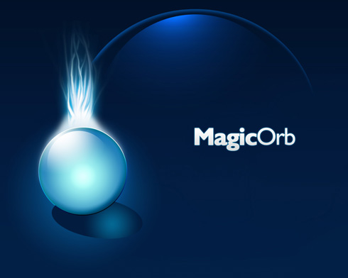Create a Magic Orb Tutorial: Final Result (Click to enlarge)