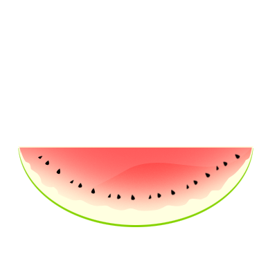 Watermelon Vector Tutorial: Final Result
