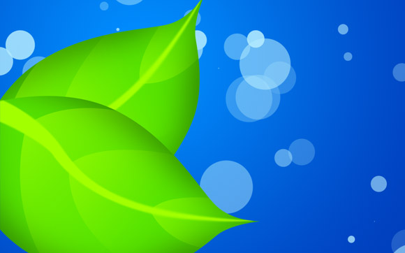 Splashy Leaf Wallpaper image 10