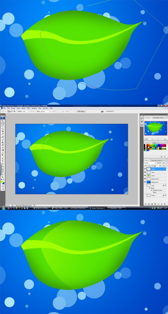 Splashy Leaf Wallpaper image 8