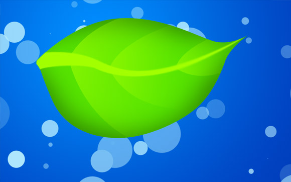 Splashy Leaf Wallpaper image 9