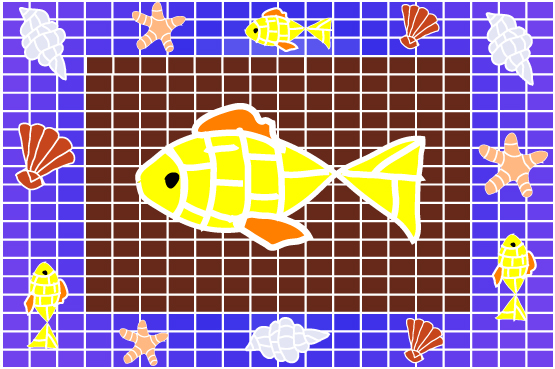 Create a Tiled Mosaic Frame Using Filters! Tutorial: Final Result