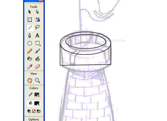 Using Adobe Flash to Create Vector Illustration of a Castle image 5