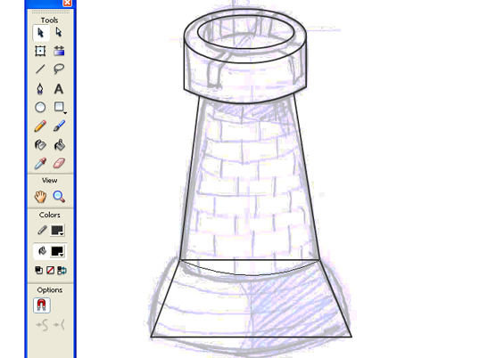 Using Adobe Flash to Create Vector Illustration of a Castle image 7