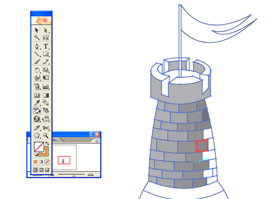 Using Adobe Flash to Create Vector Illustration of a Castle image 16