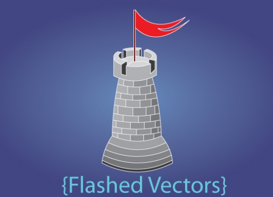 Using Adobe Flash to Create Vector Illustration of a Castle