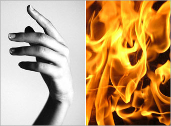 Making of Flaming Hand image 1