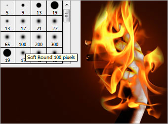Making of Flaming Hand image 9