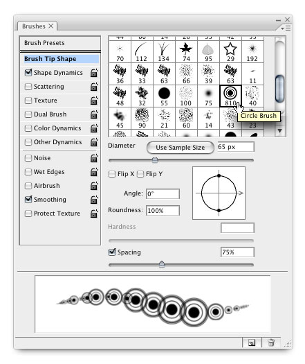 Trendy Circle Brush in Photoshop image 7