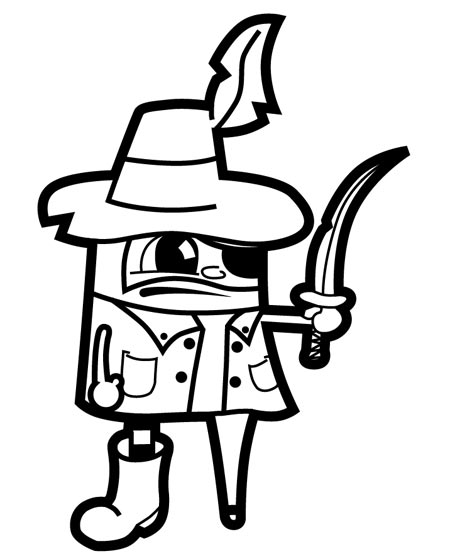 Create a Vector Pirate Cartoon Character from a Hand Drawn Sketch image 16