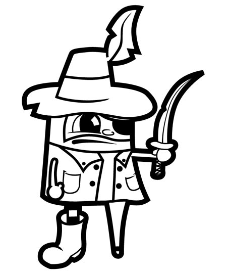 Create a Vector Pirate Cartoon Character from a Hand Drawn Sketch image 19