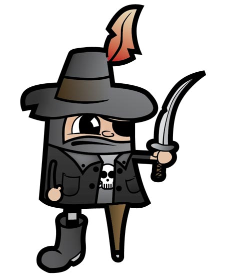 Create a Vector Pirate Cartoon Character from a Hand Drawn Sketch image 29