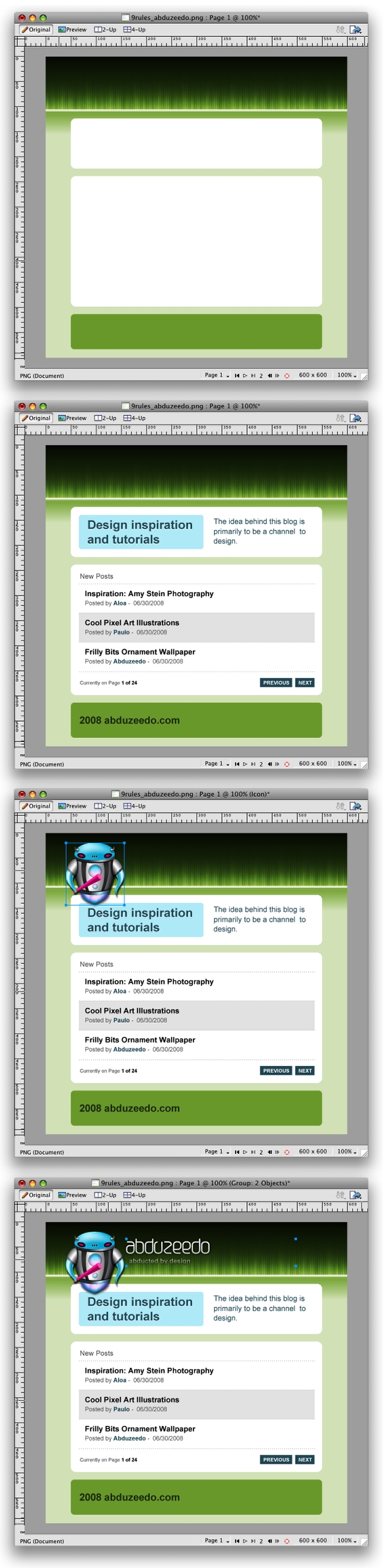 Mini-Layout Inspired on 9rules Design image 4