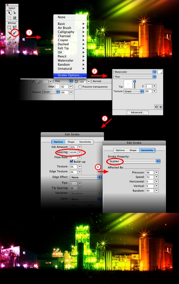 Creating a Cool Website Header in Fireworks image 6