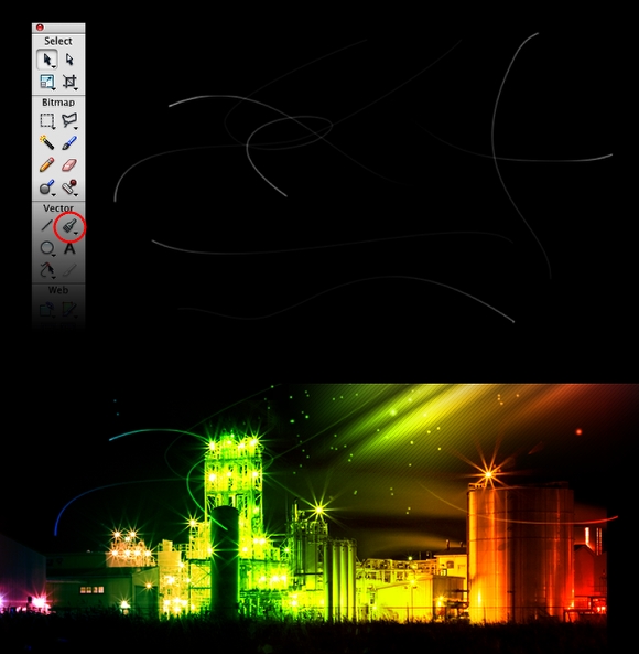 Creating a Cool Website Header in Fireworks image 7